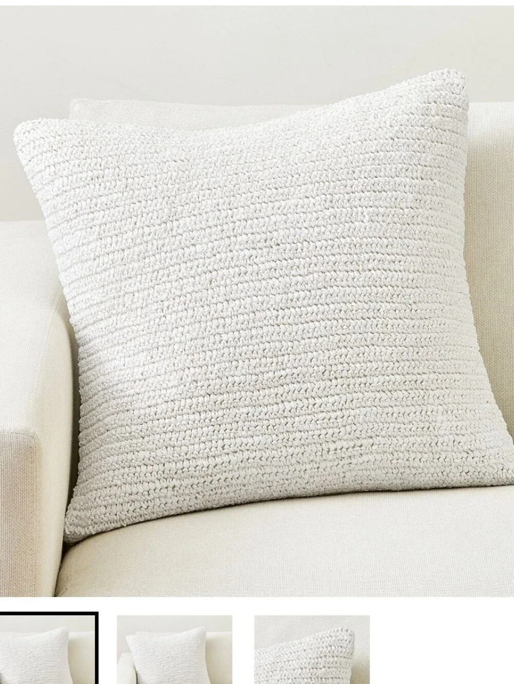 Pottery Barn Textured Crochet Pillow Cases Set Of 2 18